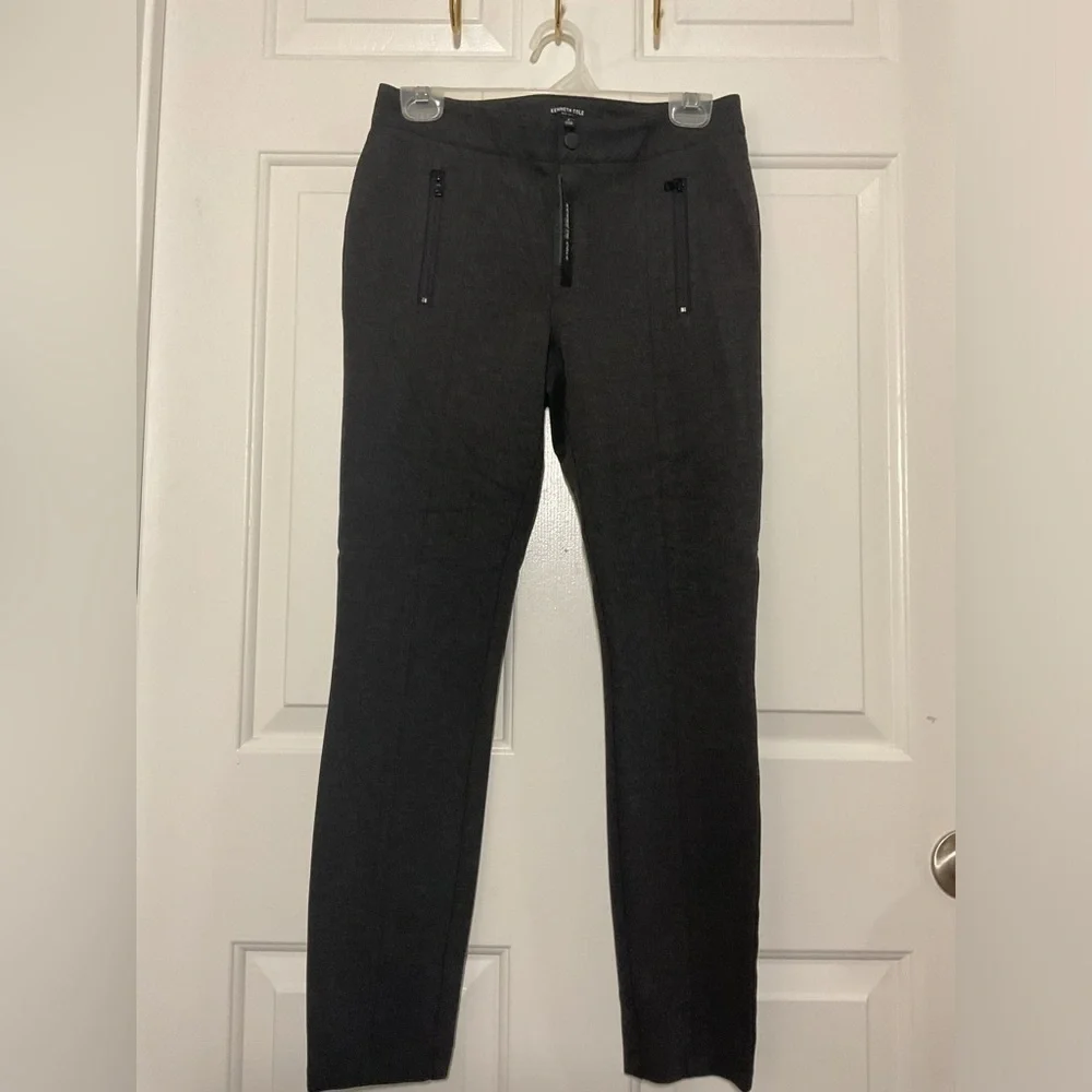 Kenneth Cole New York Grey Casual Pants Size 4 Zip Pocket NWT - Picture 10 of 11